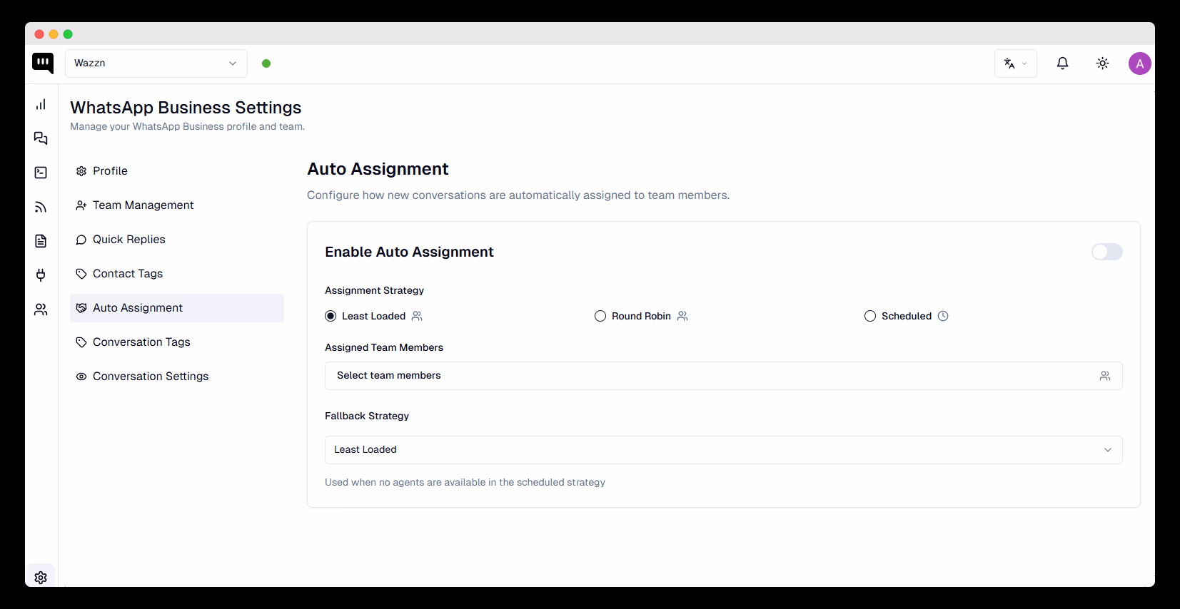 Auto Assignment Example